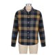 thumbnail image 3 of Blusa y camisa de manga larga con cuello vuelto para hombre, informal, con botones y bolsillos, camisa de manga larga a cuadros, abrigo de lino para hombre, 3 of 8