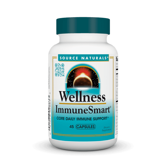 Source Naturals Wellness ImmuneSmart Core Daily Immune Support 45 Vegetarian Capsules
