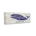 thumbnail image 2 of Stupell Industries Go With The Flow Aquatic Whale Ocean Phrase Graphic Art Gallery Wrapped Canvas Print Wall Art, Design by Susan Jill, 2 of 5