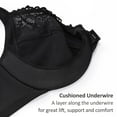thumbnail image 4 of CHOK Women‘s Front Closure Bras Plus Size Lace Full Coverage Underwire Unlined Bra, 4 of 7