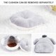 thumbnail image 2 of Cama cálida y ligera de hámster para invierno, cama de nido de roedores para mascotas, nido de invierno cálido y cómodo para el hábitat del hámster de la rata de hurón (grauxl) Feliz Sencillez, 2 of 4