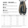 thumbnail image 6 of Mrmall Baggy Hip Hop Jeans for Men Wide Leg Y2K Skater Denim Pants Casual Loose Fit Long Trousers Streetwear, 6 of 6