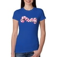 thumbnail image 1 of Wild Bobby, Pray Bubble Letters Inspirational/Christian Women Slim Fit Junior Tee, Royal, X-Large, 1 of 6