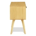 thumbnail image 3 of Camaflexi Mid Century Modern Nightstand 1 Drawer Night Stand with Open Shelf, Oak, 3 of 10