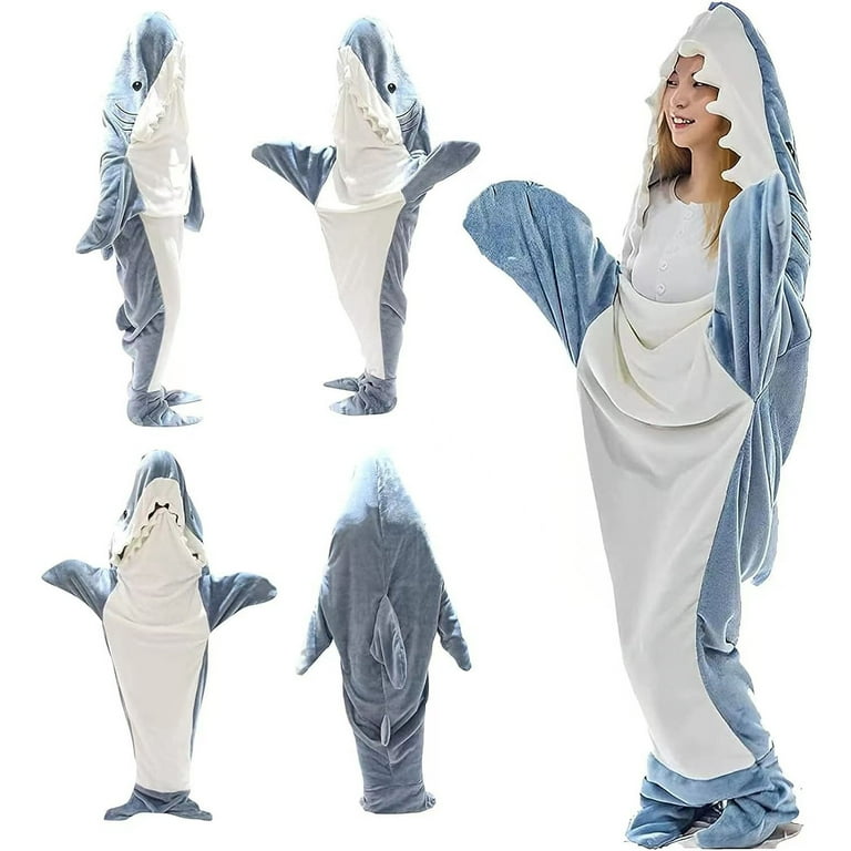 Feiquan Shark Blanket, Wearable Shark Sleeping Bag, Polyester