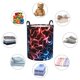 thumbnail image 4 of Fotbe Red And Blue Lightning Cesto de Ropa con Asas, Cesto Impermeable de Gran Capacidad, Bolsa de Lavado para Dormitorio, Cesto de Ropa con Ruedas y Asas-Small, 4 of 6