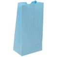 thumbnail image 2 of JAM Paper Kraft Lunch Bags, 4.1x8x2.3, Baby Blue, 500/Box, Small, 2 of 2