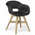 thumbnail image 4 of Kona Contemporary Outdoor Dining Chair in Plastic ( Set of 2 ) in Black, 4 of 8
