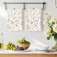 thumbnail image 3 of Yellow Brown Leaf Kitchen Towels Set of 2, Modern Botanical Foliage Plant Country Absorbent Dish Towels for Kitchen, Microfiber Hand Towel, Quick Drying Tea Towel for Cleaning Decorative Dishcloths, 3 of 7