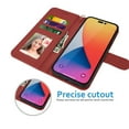 thumbnail image 6 of for iPhone 14 Pro Case, Apple iPhone 14 Pro Wallet Case, iPhone 14 Pro Leather Case, EBIZCITY PU Leather Folio Flip Cover Magnetic Closure TPU Shockproof Protective Case Kickstand Strap -Wine Red, 6 of 11