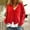 Watermelon Red, variant on jjayotai Womens Casual Crop Cardigan, 2024 Fall Winter Open Front Sweaters Lightweight V Neck Long Sleeve Button Cardigans Coat