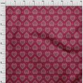 thumbnail image 3 of oneOone Viscose Jersey Fabric Floral Block Print Sewing Fabric BTY 60 Inch Wide, 3 of 4