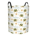 thumbnail image 2 of Kll Sea Turtle Basking In The Sun Waterproof Foldable Laundry Hamper Bucket With Handles For Storage Bin,Kids Room,Home Organizer (Small), 2 of 8