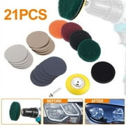 Car Headlight Lens Restoration Repair Kit Polishing Cleaner Cleaning Tool 21X 3"
