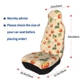 thumbnail image 4 of Pofeuu Floral Strawberr Print Automotive Car Seat Covers Flat Cloth Full Set Seat Covers,Car Seat Covers front seats for Cars Trucks and SUVs(Two packs), 4 of 7