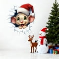 thumbnail image 5 of JIhuahe Christmas Wall Stickers - Creative Wall-Breaking Art for Home Decoration, Ideal for Bedroom, Living Room, Entryway, Self-Adhesive Holiday Decor for Indoor Walls, 5 of 7
