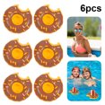 thumbnail image 1 of DQrwqpou Portavasos Inflable Donut Flotador Fiesta en La Piscina Posavasos (Marrón), 1 of 8