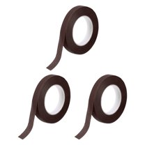 Uxcell Floral Tapes Florist Crepe Flowers Bouquets Tape Adhesive Waterproof for Flower Red Brown