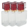 thumbnail image 2 of Botella de perfume de vidrio de 50 ml, dispensador de atomizador de perfume recargable, contenedor de maquillaje líquido, 2 of 8
