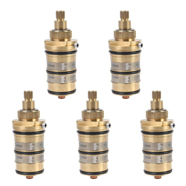 5X Brass Bath Shower Thermostatic Cartridge&Handle for Mixing Valve