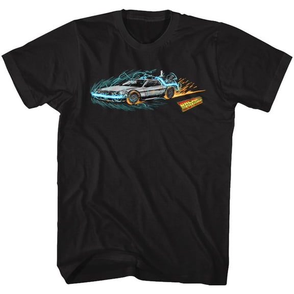 Back To The Future Time Painting 1 Black Adult T-Shirt 4Xl