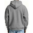thumbnail image 3 of Chiccall Oversized Quarter Zip Hoodies for Men Casual Loose Textured Pullover Sweatshirt Sweaters with Hood & Pocket, 3 of 4