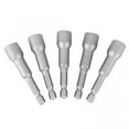 thumbnail image 5 of 5pcs 10mm Magnetic Nut Driver Hex Head Socket Power Drill Bit Set for DIY and Maintenance, 5 of 6