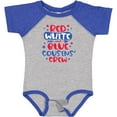 thumbnail image 3 of Inktastic Cousins Crew Red White and Blue 4th of July Boys or Girls Baby Bodysuit, 3 of 5