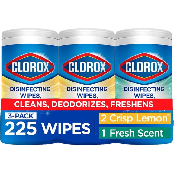 Disinfecting Cleaning Wipes Variety Pack, 75 Count Each, Pack of 3 (Package May Vary)