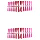 thumbnail image 1 of Qarigey 24 piezas de uñas postizas, puntas de uñas postizas, decoración para mujeres, niñas, rojo rojo 2Conjunto, 1 of 6