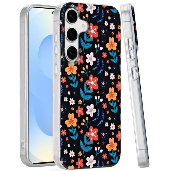 For Samsung s25/s24 Double Layer Design IMD TPU Case - Nightly Floral