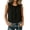 Black, variant on Womens Tank Tops Round Neck Sleeveless Linen Blend Loose Fit Pullover Casual Summer Blouse Yellow 3XL