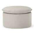 thumbnail image 1 of Maven Lane Lyra Contemporary Ottoman in Dove Fabric Upholstery, 1 of 6