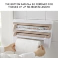 thumbnail image 4 of 4-in-1 Wall-Mount Paper Towel Holder,Plastic Wrap Foil Dispenser,Wall-Mount Sauce Bottle Storage,Bathroom Organizer Storage,Shelf Adhesive Wall Mount,Rack Paper Towel Holder, 4 of 12