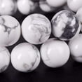 thumbnail image 2 of Angelstones Natural White Howlite Gemstone 10mm Round Beads Stretch Bracelet 7 Inch Unisex, 2 of 2