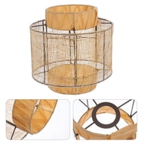 Masteelf Small Lampshade Outdoor Hanging Boho Flax Large Lampshade for Table Lamp 1 Set