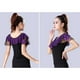 thumbnail image 5 of Camiseta de manga corta de verano para mujer, camiseta con cuello en V, blusa, camisa, baile, baile L Zulema  Tops de baile latino, 5 of 8