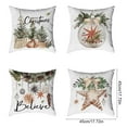 thumbnail image 3 of Eolstice 4-Piece Christmas Pillowcase Set for Holiday Decoration, Home Decoration Pillow Covers with Festive Themes, for Sofa, Bed, and Party Use, 3 of 6