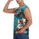thumbnail image 3 of Balery Whimsical Cats and Flowers Scene Camisetas sin mangas para hombre, absorbe la humedad y protege contra el mal olor.-Medium, 3 of 7