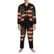 thumbnail image 3 of Fotbe Patriotic USA Butterfly Art Pijama de Hombre con Estampado de Manga Larga, Conjunto de 2 Piezas, Ropa de Dormir Suave y Cómoda con Bolsillos-XX-Large, 3 of 7