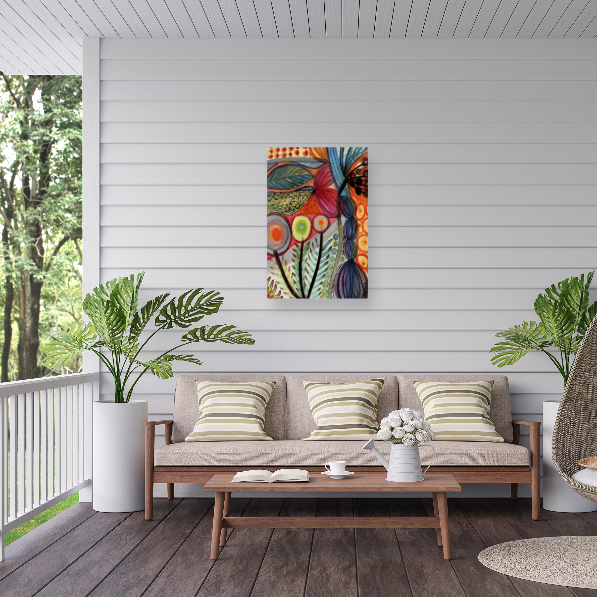 Sylvie Demers 'Vivaces' Outdoor All-Weather Wall Decor