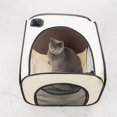 thumbnail image 3 of Flmtop Portable Pet Dogs Cats Drying Box Hair Dryer Cage Tent Bath Grooming House Room Transparent, 3 of 9