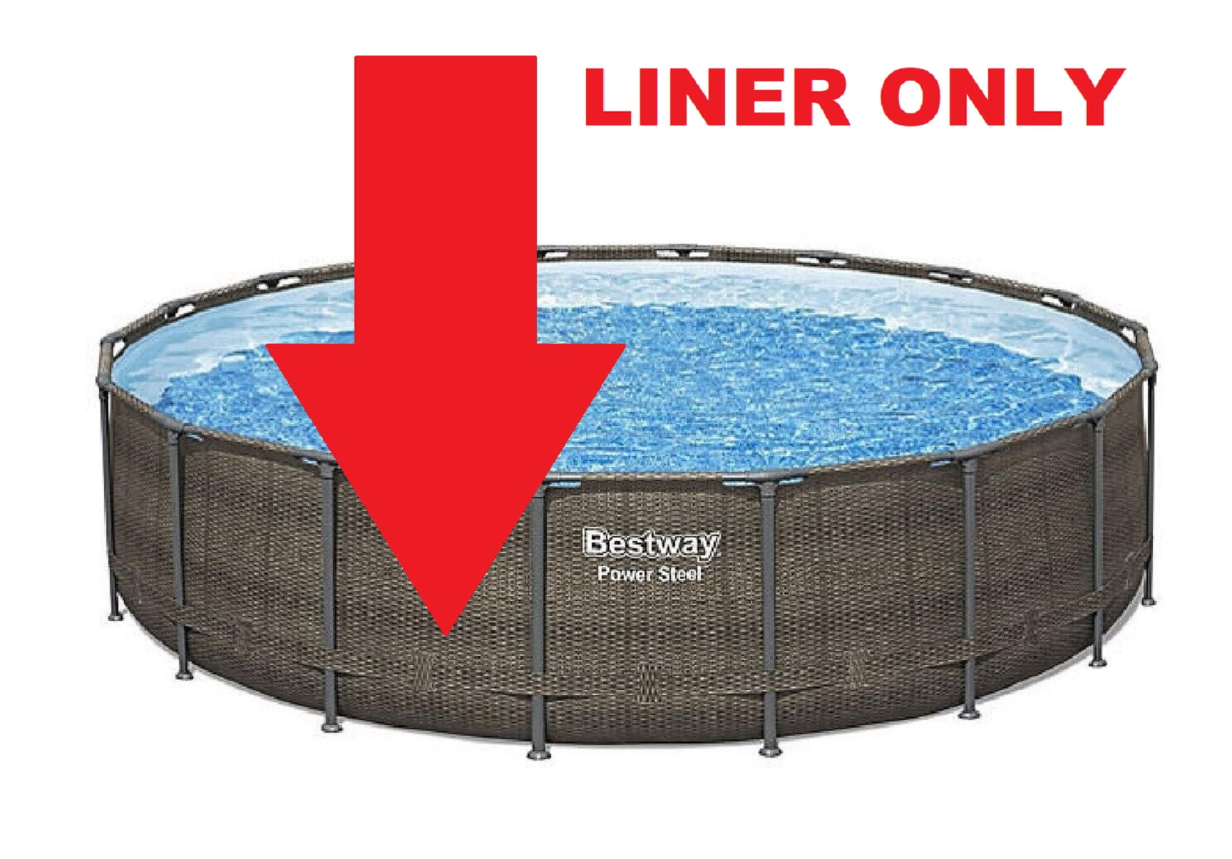 Replacement LINER for Coleman or Bestway Power Steel 18' X 48" Round