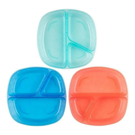 Dr. Brown's Divided Plates, Baby Plates 3-Pack