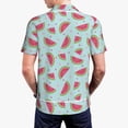 thumbnail image 5 of Rocae Watermelon for Men's Short Sleeve Polo Shirt, Quick Drying Performance Moisture Wicking Sports Men's Golf Shirt X-Large, 5 of 9
