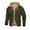 A01-Army Green, variant on Mens Plaid Patchwork Jackets Fake Two Piece Hooded Jacket Zip Quilted Lined Coat Outdoor Thermal Winter Coats Outerwear