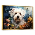 thumbnail image 2 of Designart "Pop Art Magic Of Maltese" Animals Dog Floater Framed Wall Art Living Room, 2 of 5