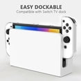 thumbnail image 3 of I5S For Nintendo Switch OLED Transparent Crystal Case Hard PC Split X5r Protective Cover with Kickst, 3 of 5