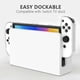 thumbnail image 3 of I5S For Nintendo Switch OLED Transparent Crystal Case Hard PC Split X5r Protective Cover with Kickst, 3 of 5