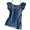 Blue, variant on Vintage 2000s Clothing Y2k T Shirt Cutecore Aesthetic Fake 2 Piece Tees (Blue M)